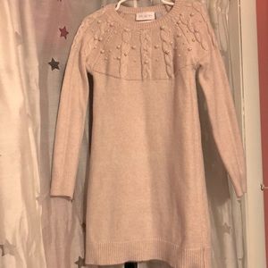 Light pink sweater dress with pearls on top children’s place 5/6